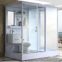 High quality and low price large bathroom with multi-function computer panel shower room