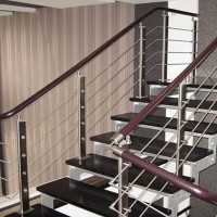 304 316 Stainless Steel Outdoor Handrail Balustrade Staircase Glass Stair